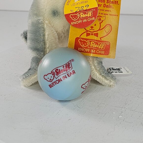 Steiff Limited Edition Circus Robby Seal Plush Toy W/ Tags And Ball #650444 - Picture 11 of 11